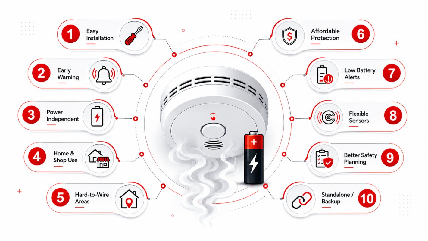 battery operated smoke detectors in qatar