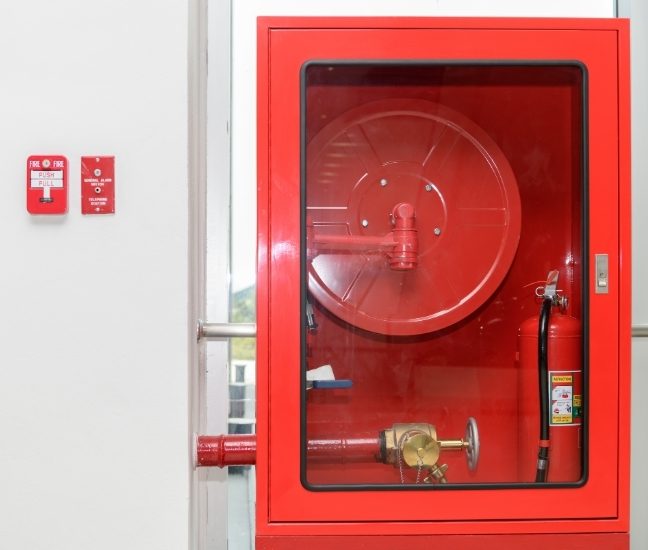Fire hose reel and Cabinets