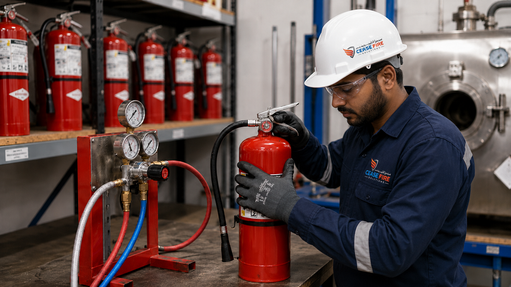 hydrotesting, refilling & servicing of fire extinguishers